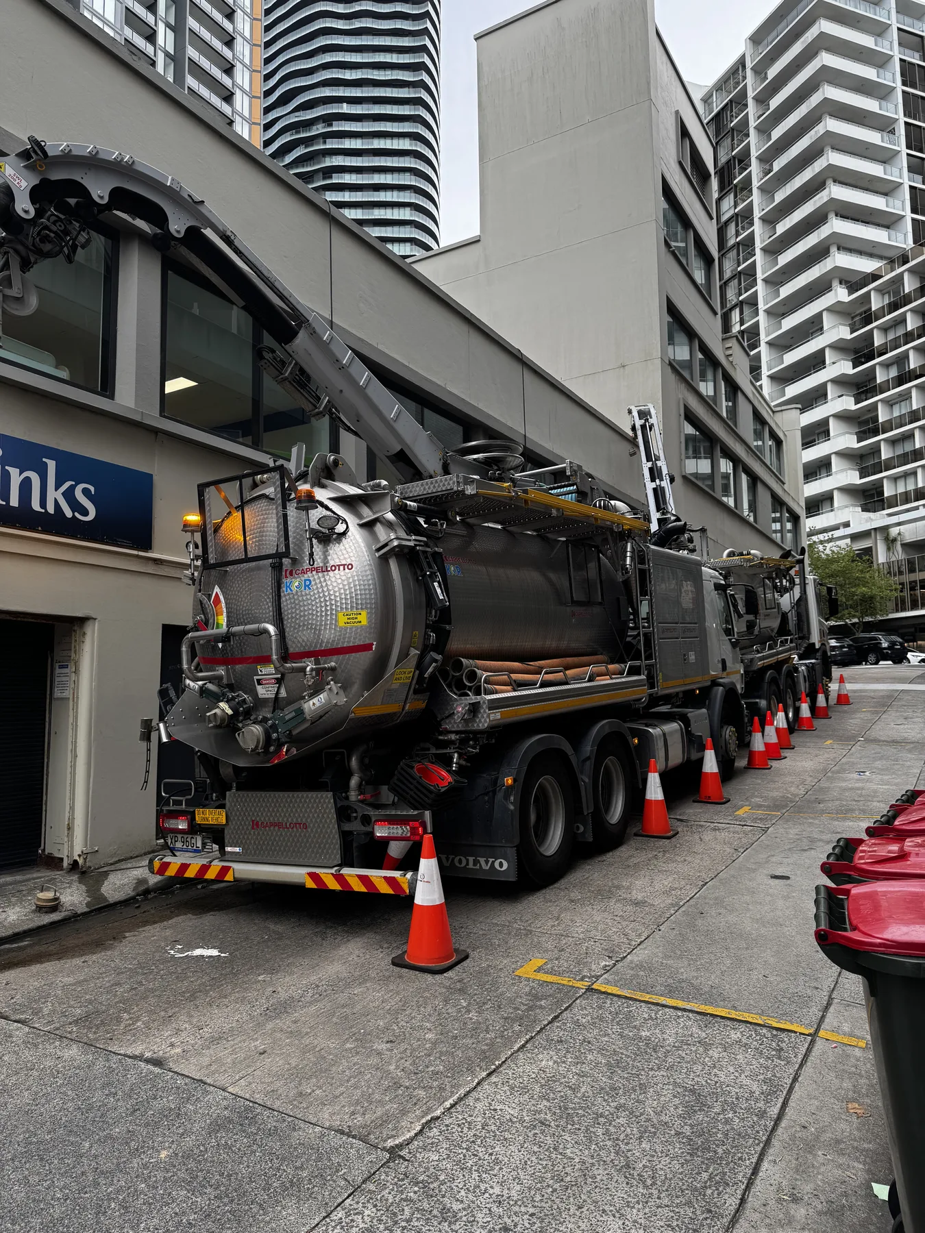 CBD vac truck access