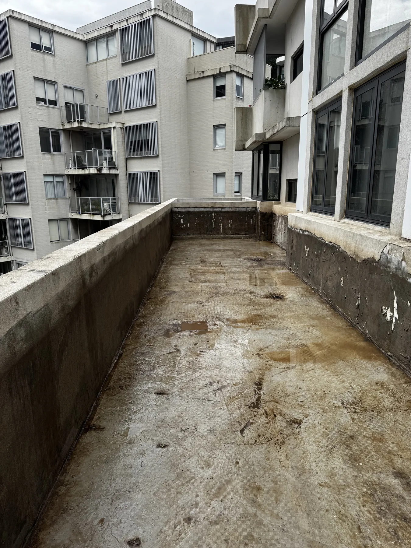After: soil and slurry removed